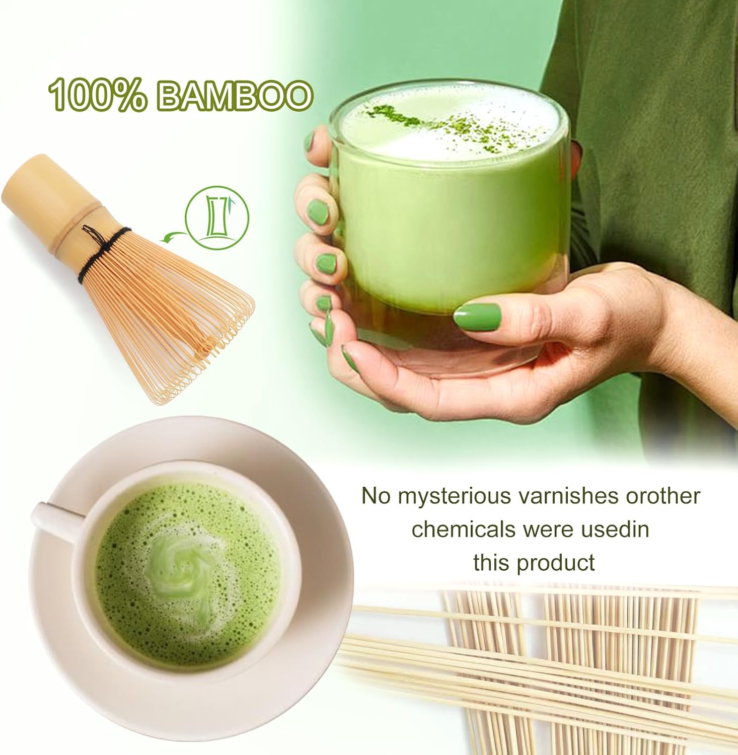 Matcha Whisk Set de Bambú