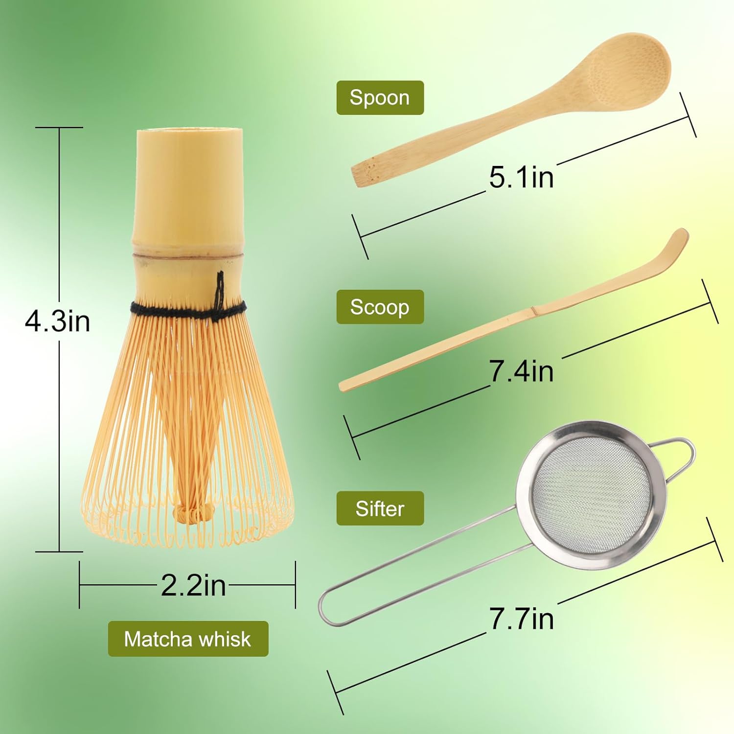 Matcha Whisk Set de Bambú