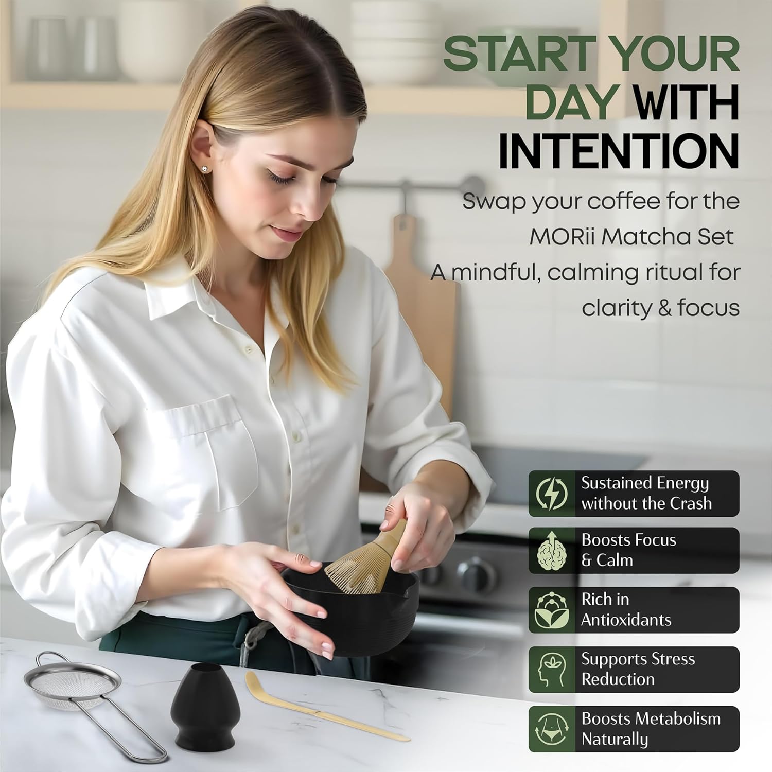 Morii Matcha Whisk Set (5pcs)
